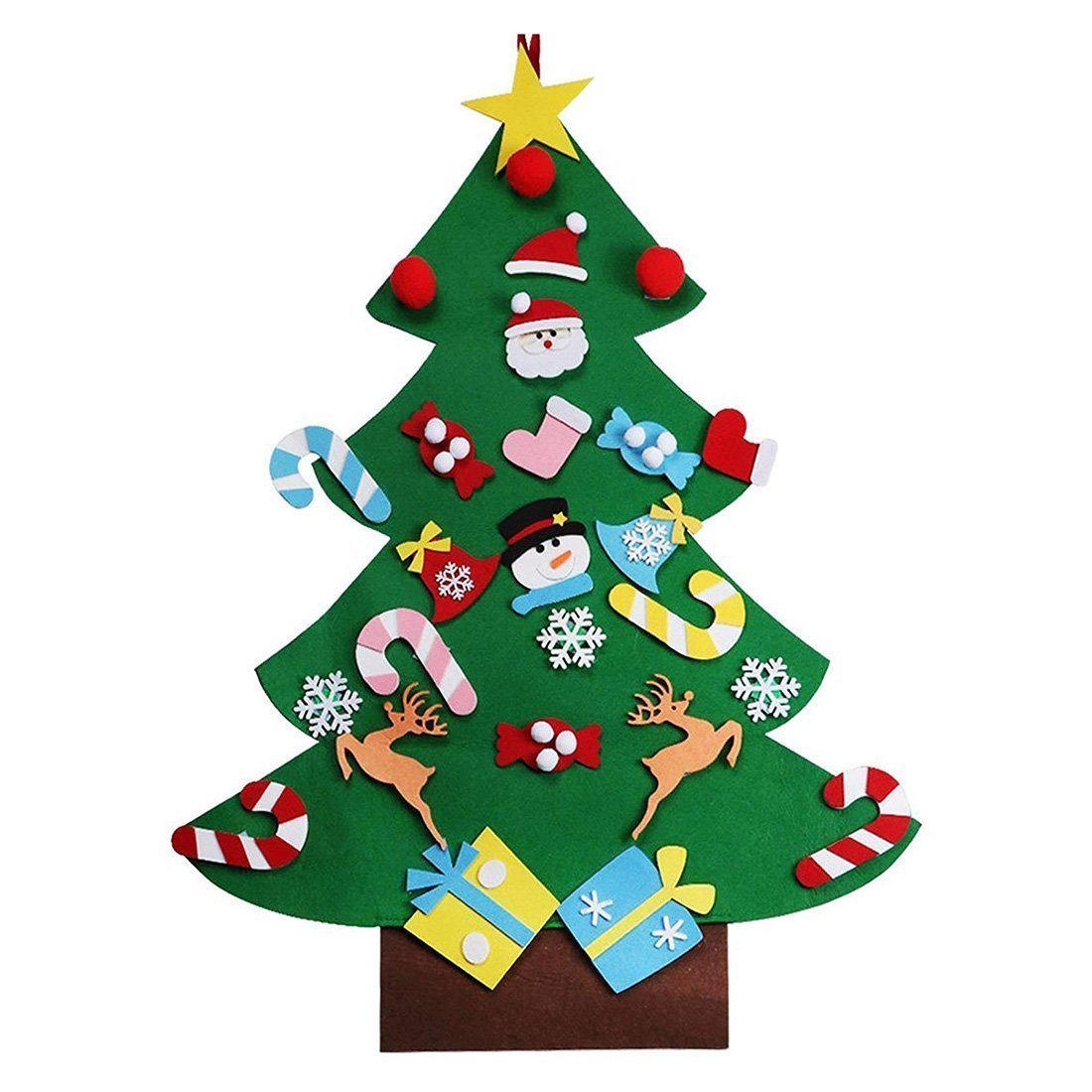 Easy DIY Felt Xmas Tree Decoration - Halri