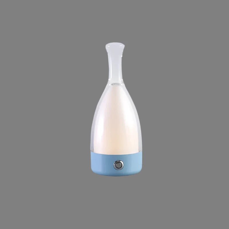 Elegant Wine Bottle Desk Lamp - Adjustable LED Light