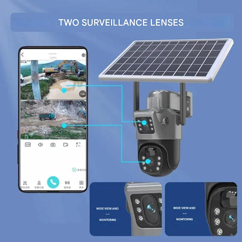 Outdoor 4K Wi-Fi Solar Powered Security Camera with Night Vision