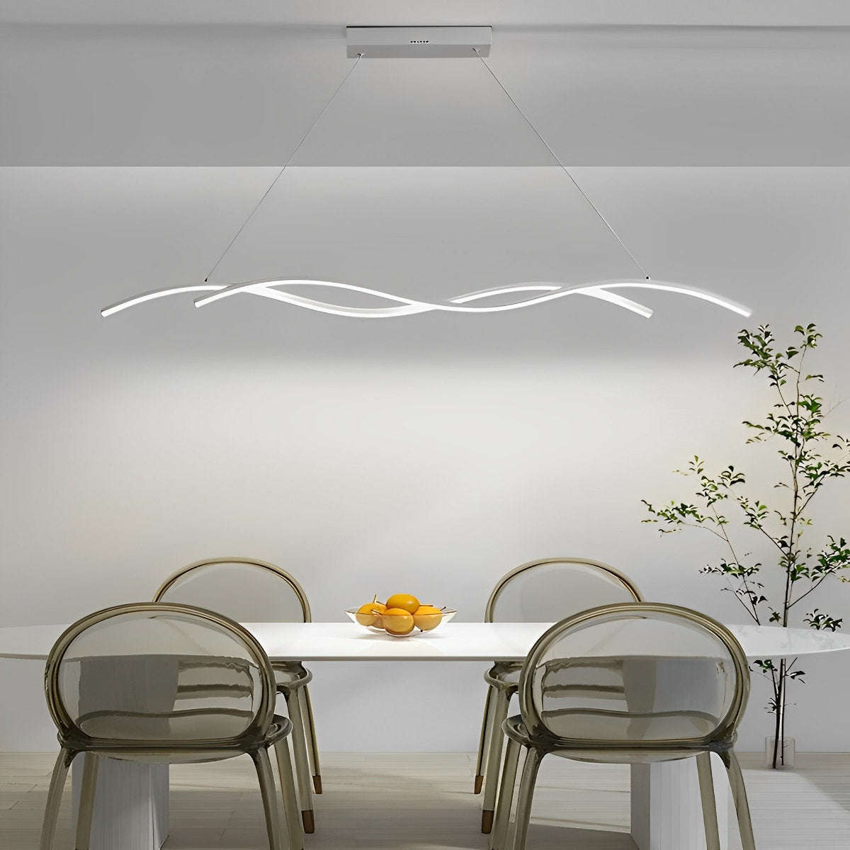 Stylish Wave Contemporary LED Ceiling Light Fixture