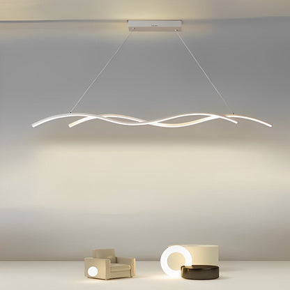 Stylish Wave Contemporary LED Ceiling Light Fixture