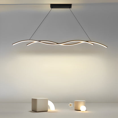 Stylish Wave Contemporary LED Ceiling Light Fixture