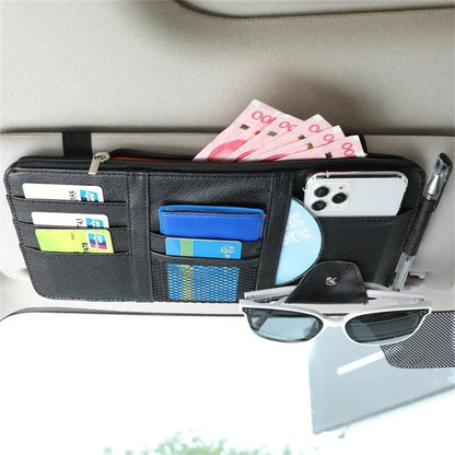 Sleek Car Visor Organizer with Storage