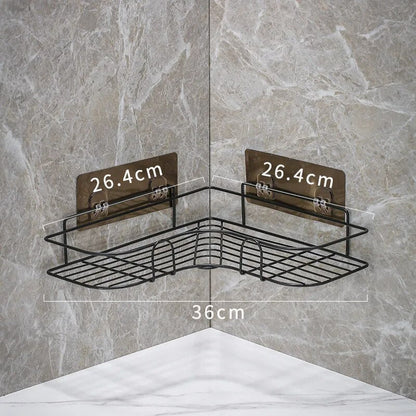 Compact Bathroom Corner Shelf Storage Organizer