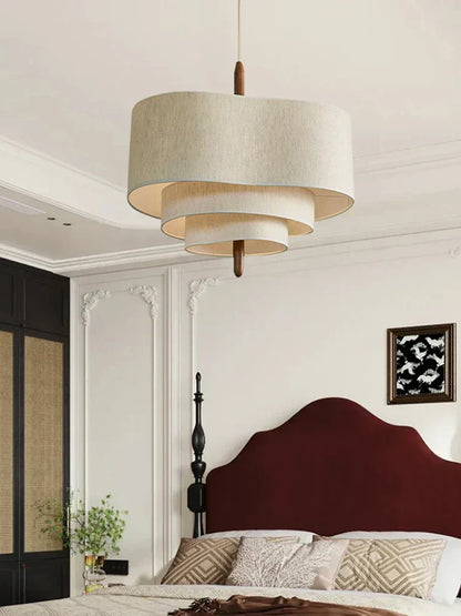 Elegant Fabric Hanging Light Fixture - Halri