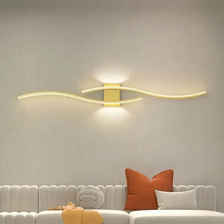 Slim Wave LED Wall Lamp, Energy Saving Modern Design
