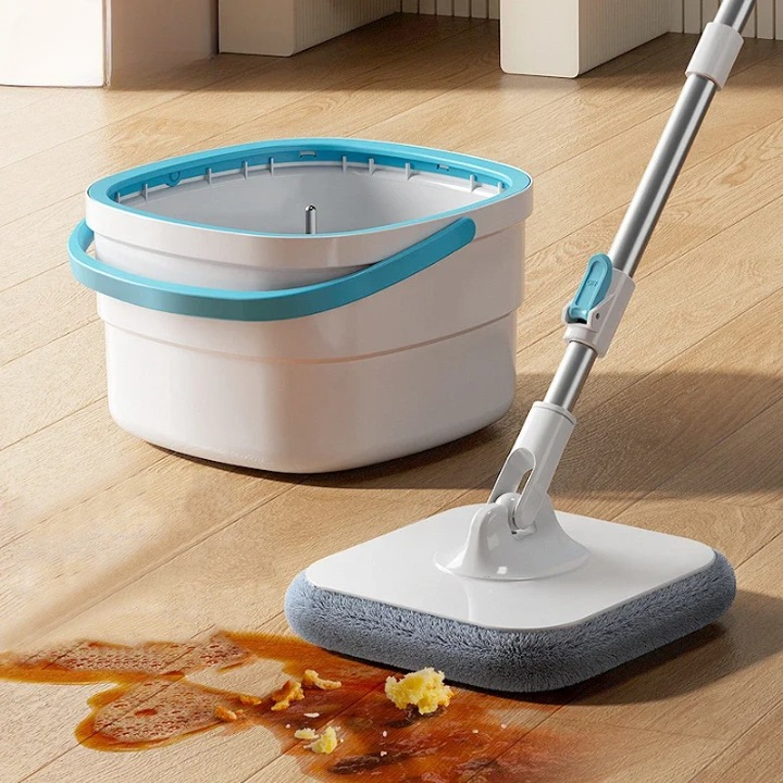 Easy Spin Mop and Bucket Set - Hands Free Cleaning - Halri