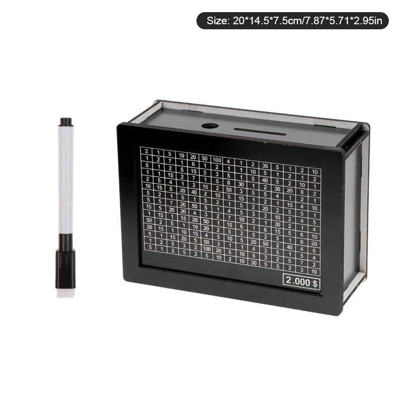 Large Digital Money Box with Coin Counter
