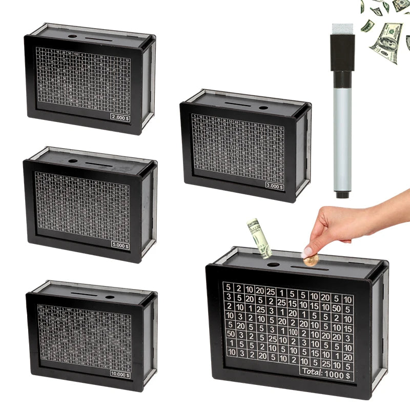 Large Digital Money Box with Coin Counter