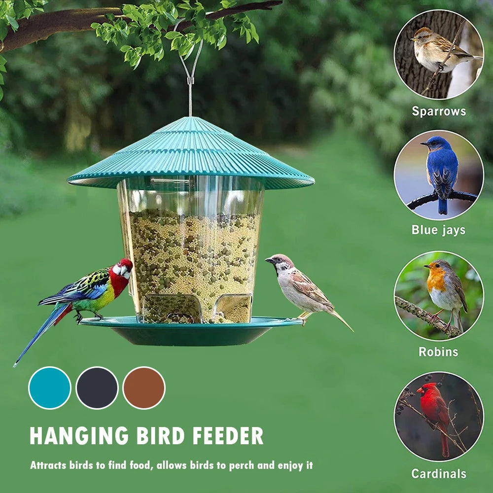 Easy Fill Bird Feeder with Automatic Seed Dispenser
