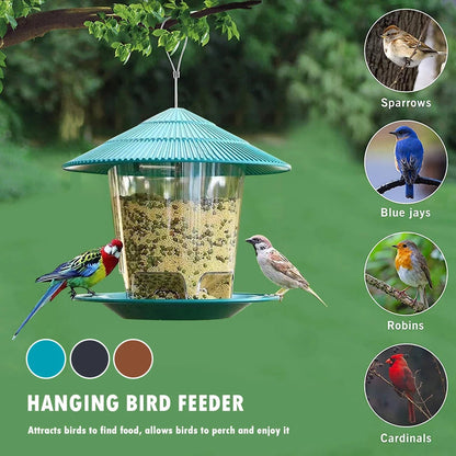 Easy Fill Bird Feeder with Automatic Seed Dispenser