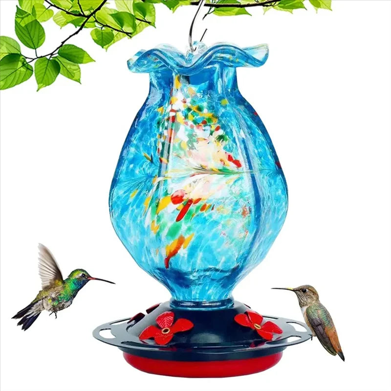 Colorful Glass Suet Bird Feeder - Halri
