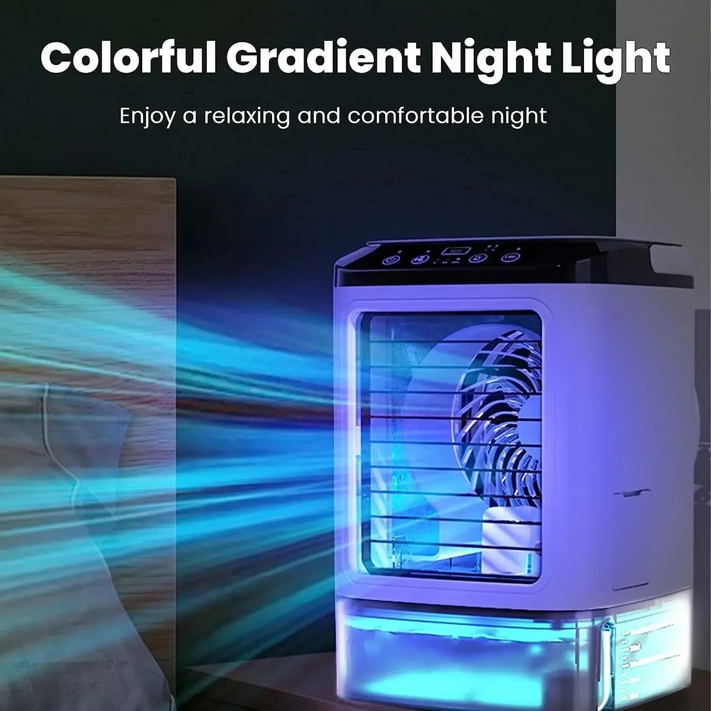 Compact 3-Speed Air Conditioner for Home Office