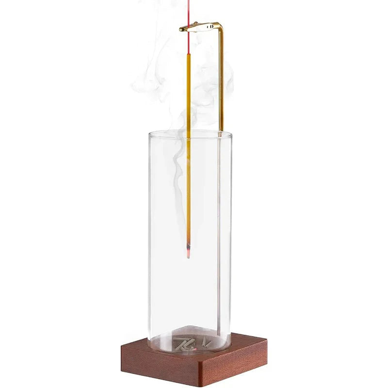 Clear Incense Burner with Detachable Tray