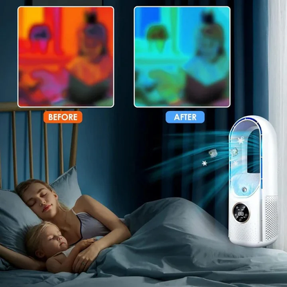 Compact Personal Space Cooler Fan Quiet Air Conditioner