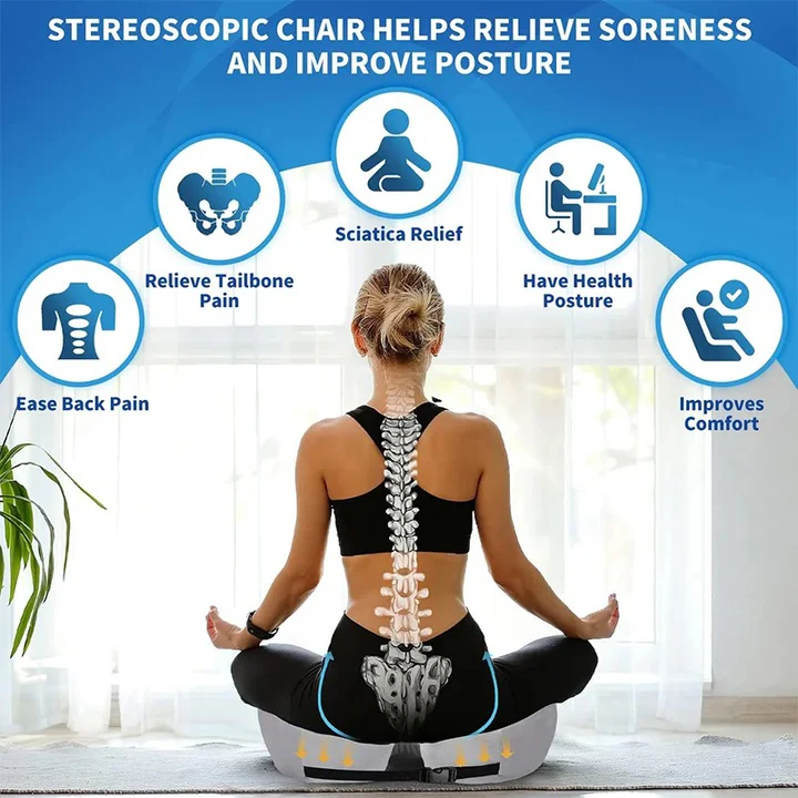 Ergonomic Back Support Cushion for Office Chair Relief