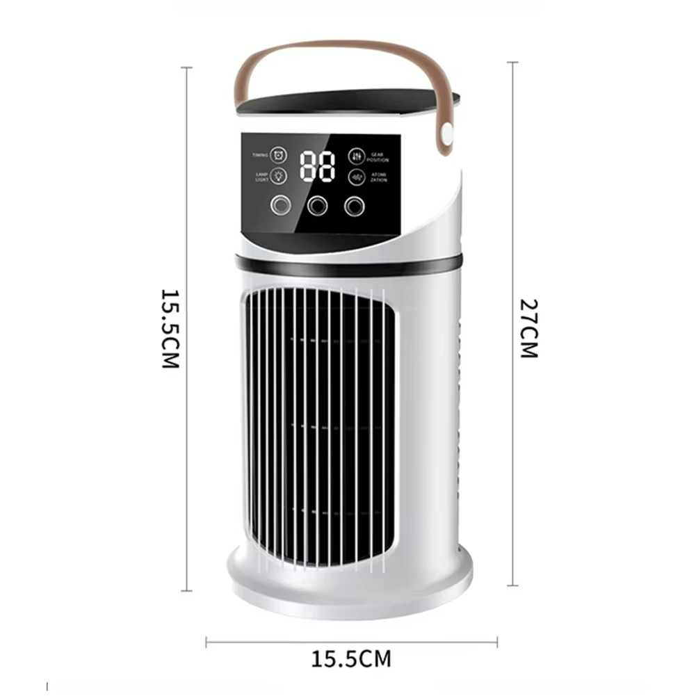 Portable 3-in-1 Misting Fan with Humidifier and LED Light - Halri