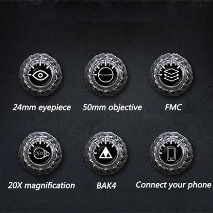High Power Distance Binoculars