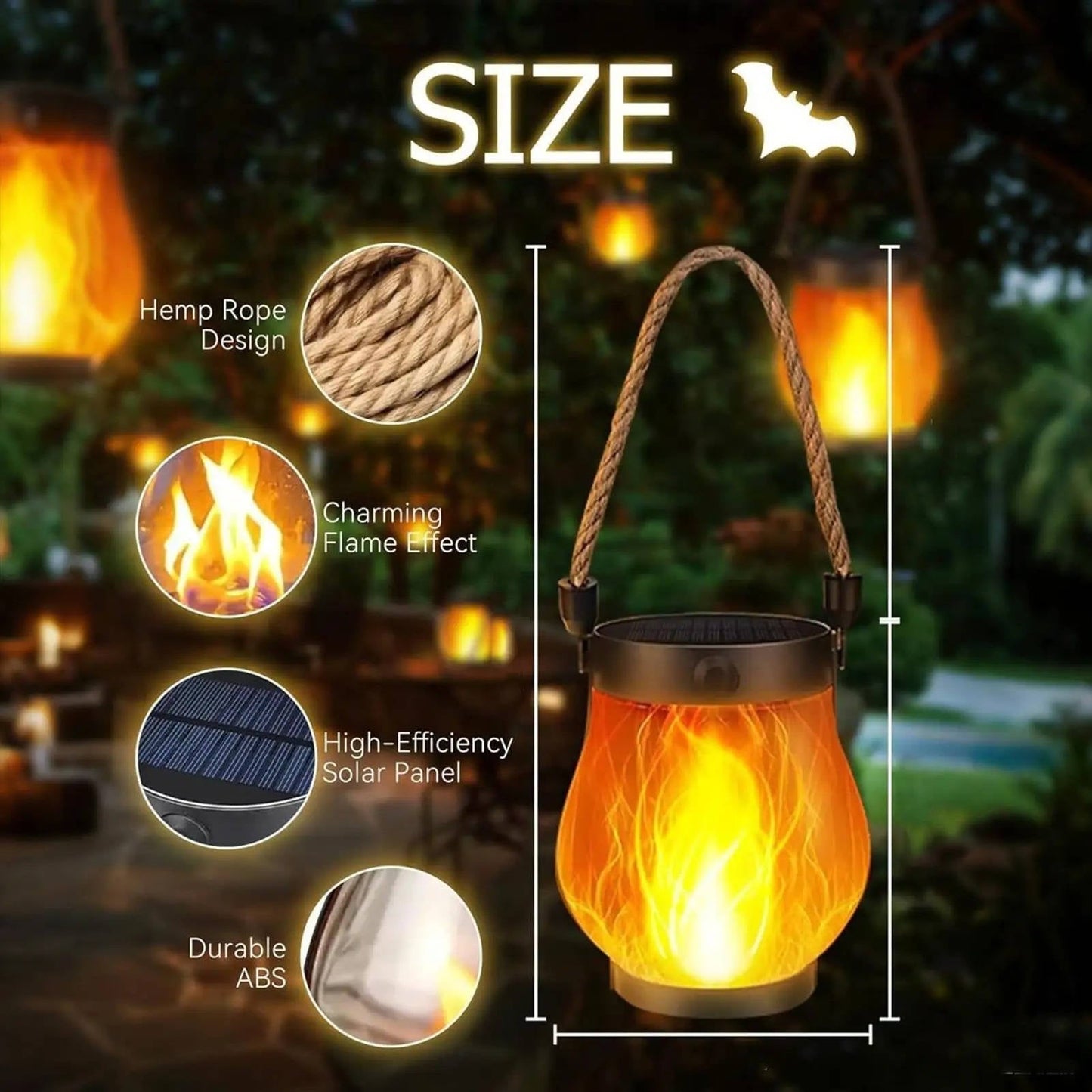 Bright Patio Solar Torch Lights