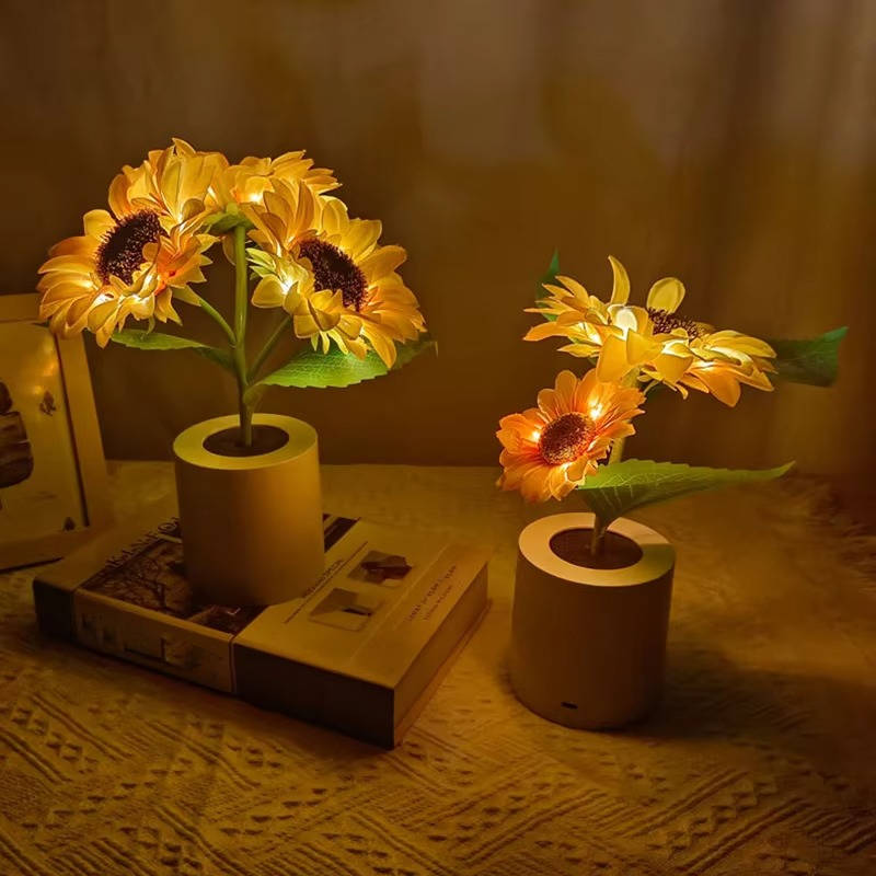 Bright Floral Table Lamp