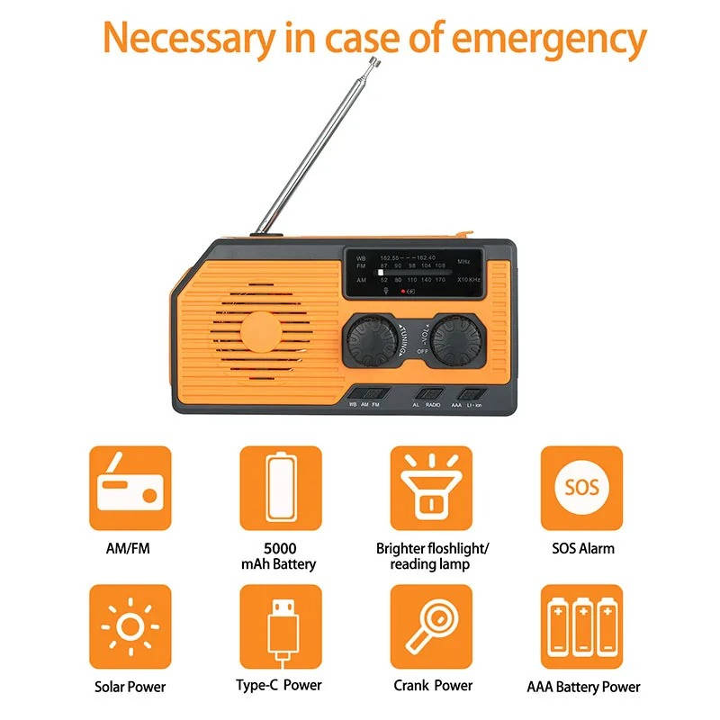 Portable Power Emergency Weather Radio