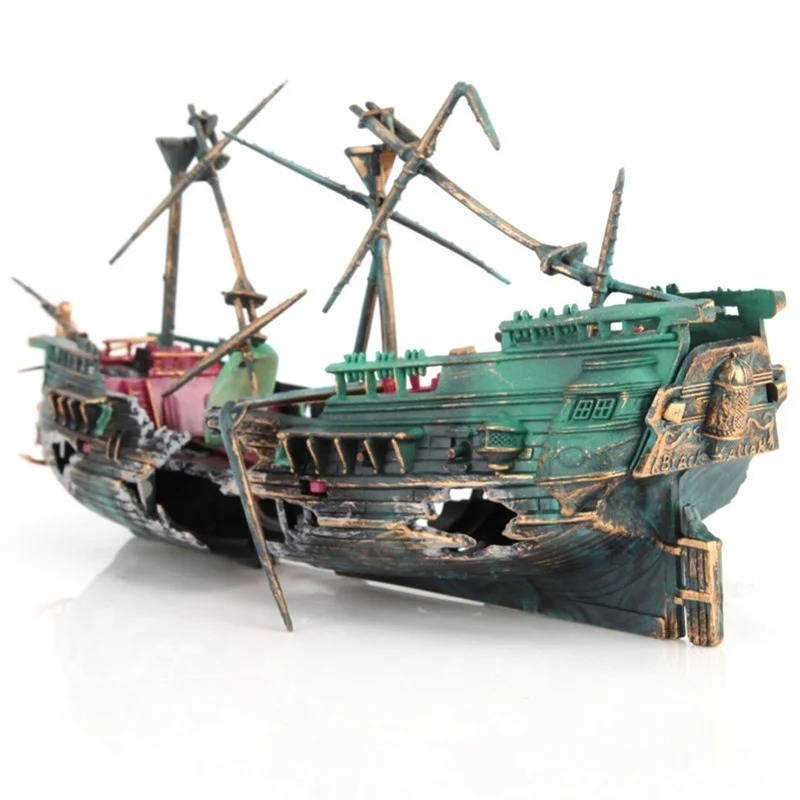 Big Fish Tank Boat Decor