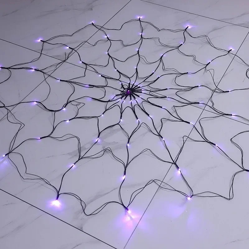 Spooky Outdoor String Webbing Lights