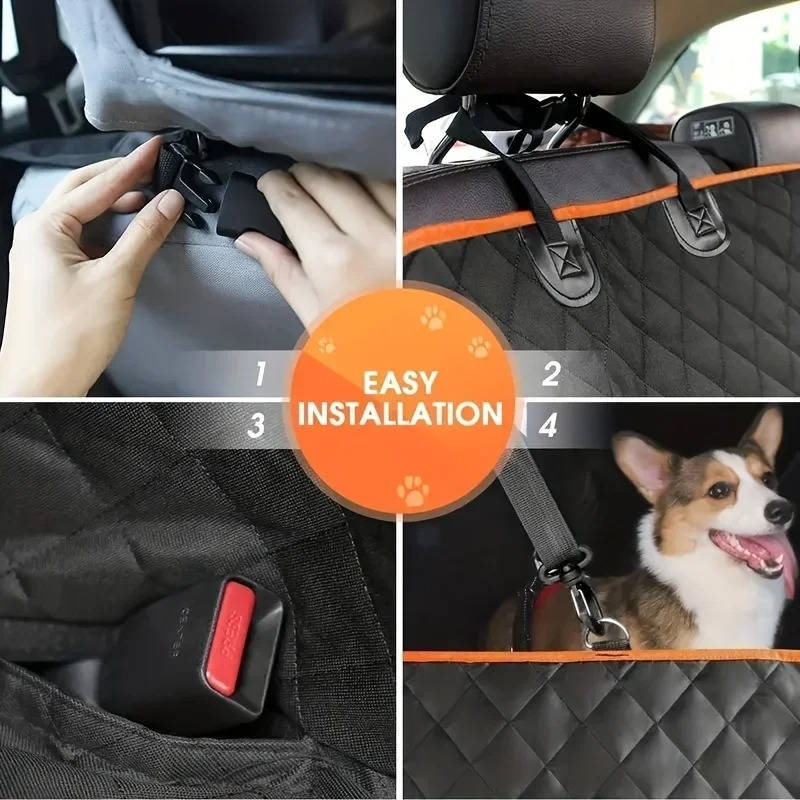 Durable Pet Car Seat Cover Water Resistant