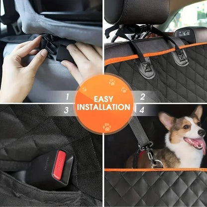 Durable Pet Car Seat Cover Water Resistant
