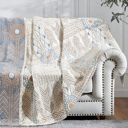 Plush Reversible Soft Throw Blanket