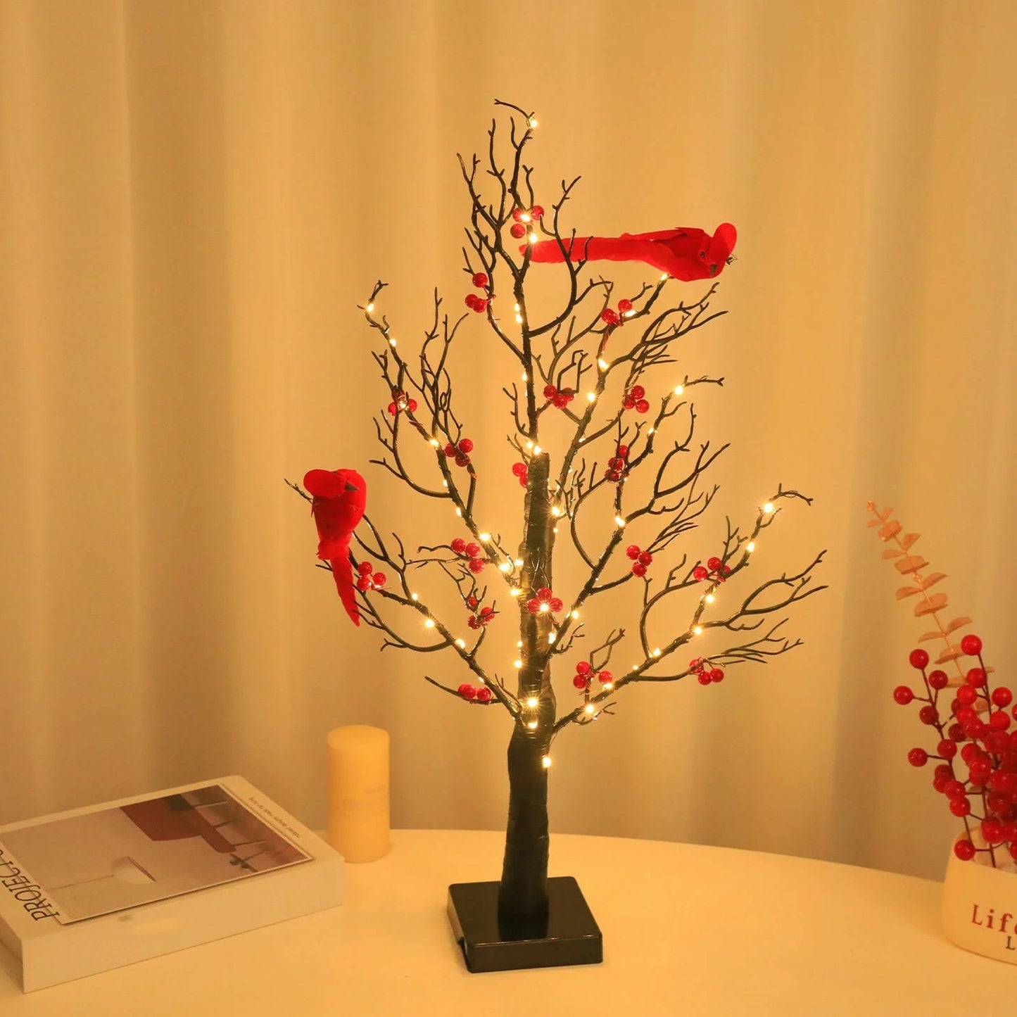 Sparkling LED Tabletop Trees - Halri
