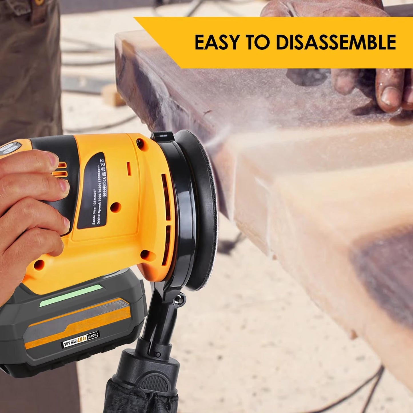 Powerful Random Orbit Electric Sander