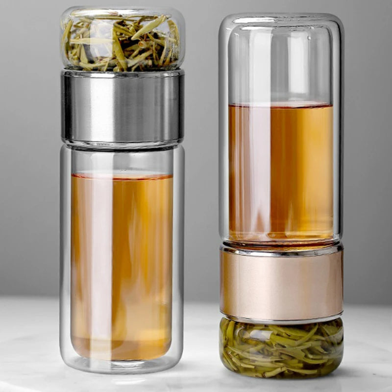 Premium Glass Thermal Tea Steeper Mug - Halri