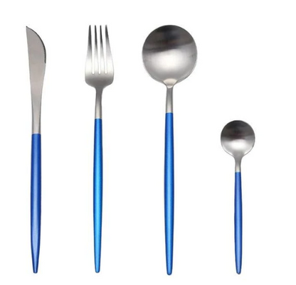 Premium 24pc Gold Plated Flatware Set for Elegant Dining