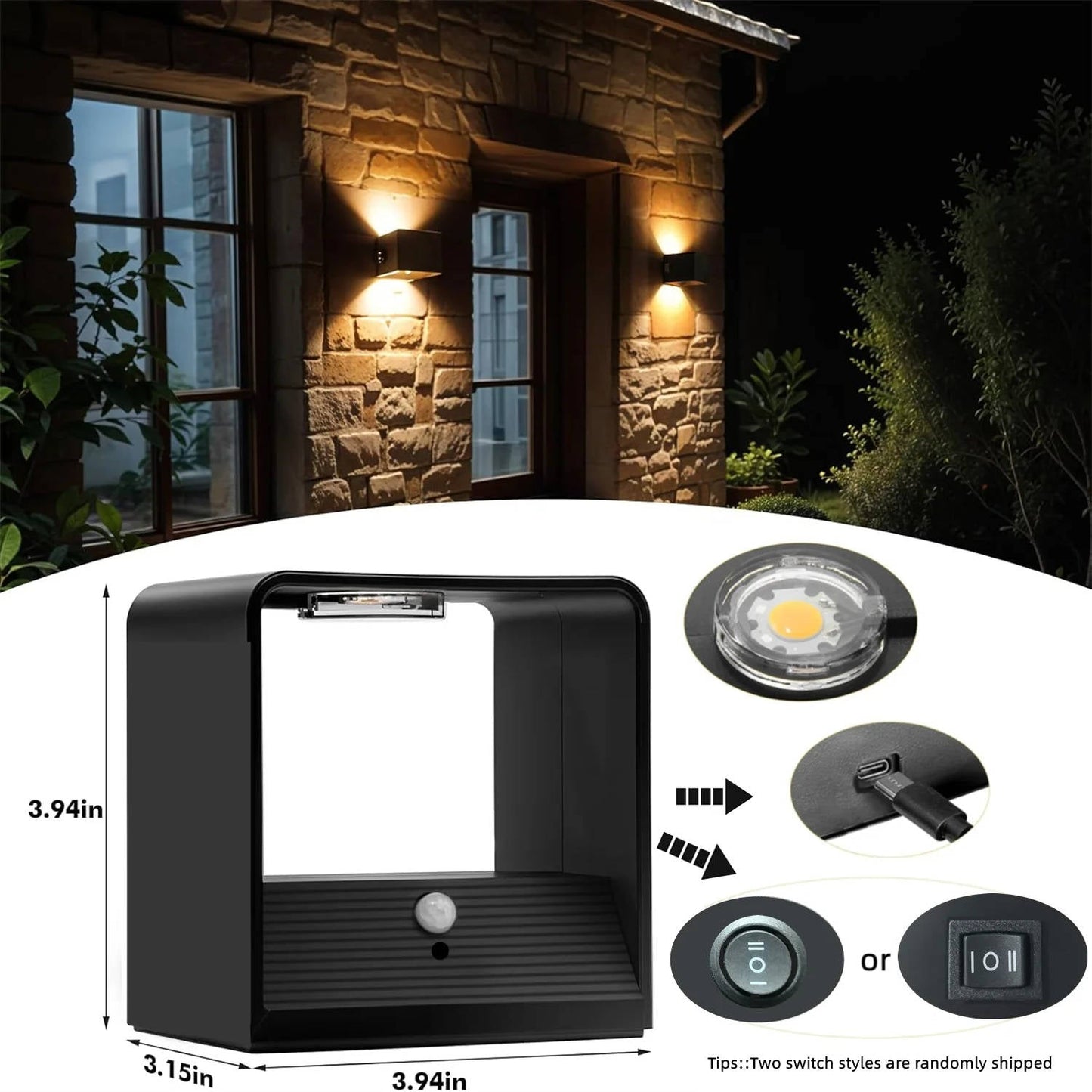 Smart Automatic Wall Lamp with Remote