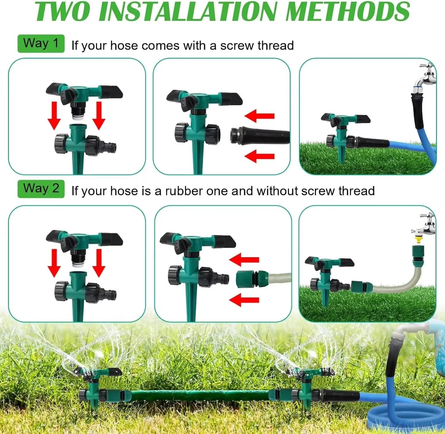 Watering System Kit For Lawn 5 Piece