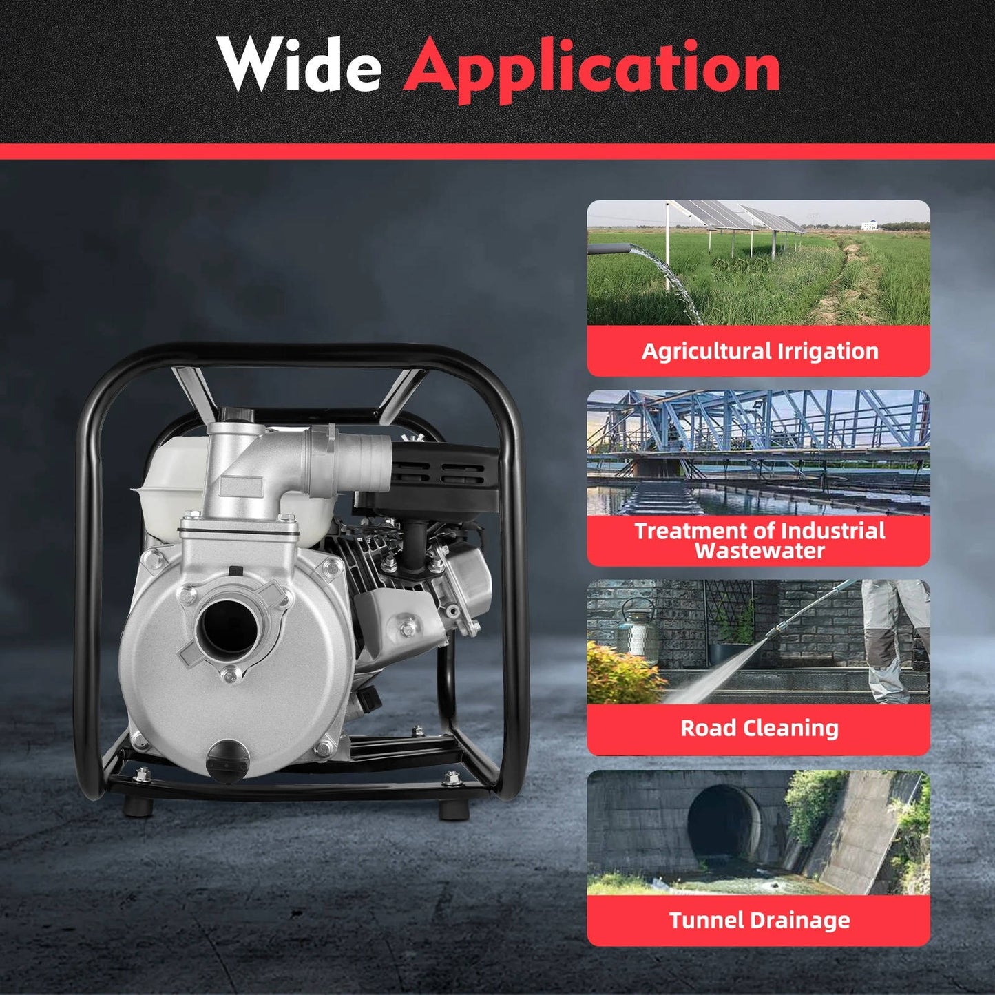 Portable High Flow Water Transfer Pump 6.5HP