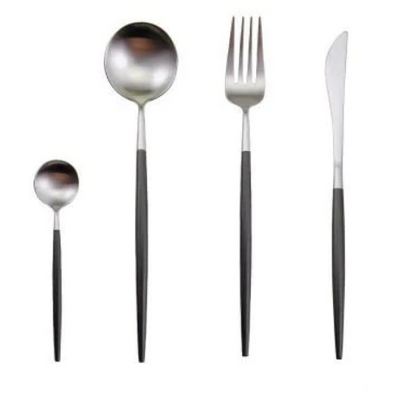 Premium 24pc Gold Plated Flatware Set for Elegant Dining