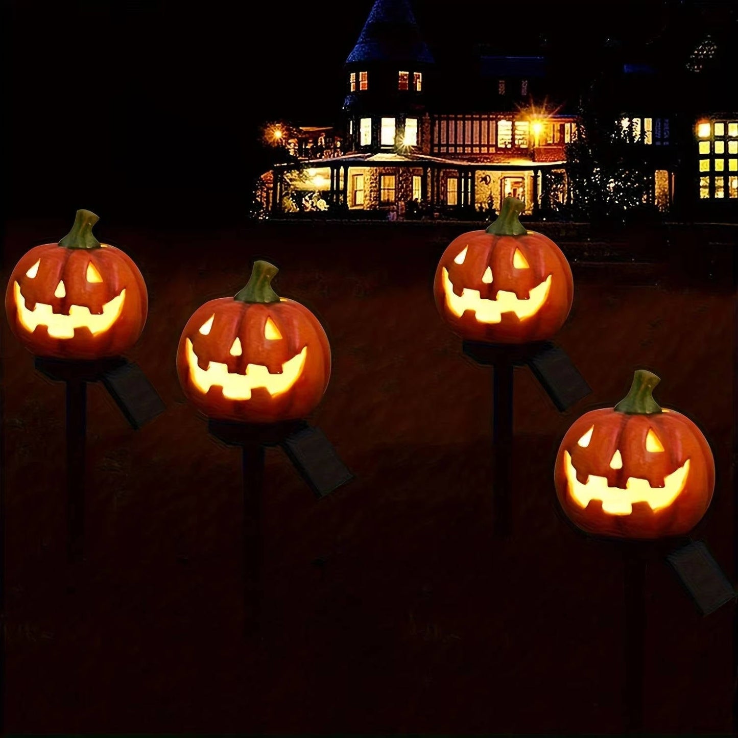 Glowing Pumpkin Outdoor Halloween Lanterns