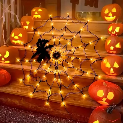 Spooky Outdoor String Webbing Lights