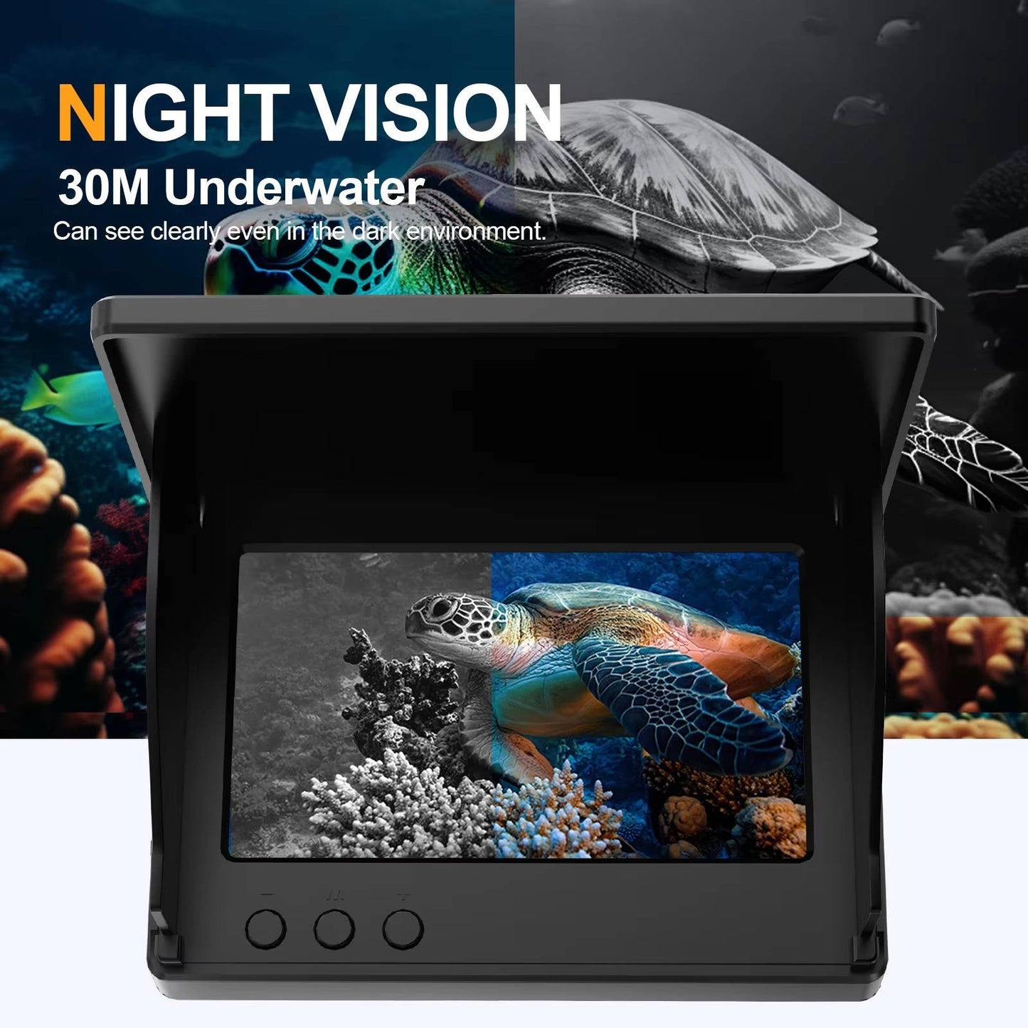 Compact Fishing Camera System with 4.3 LCD Display