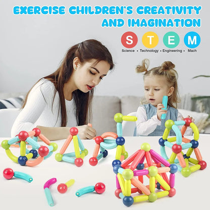 Colorful Magnetic Blocks Educational Toy Set