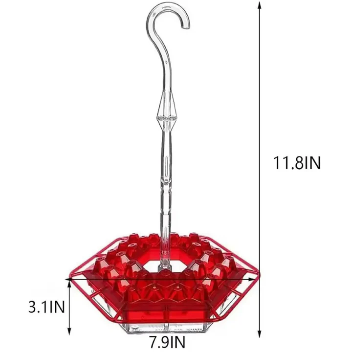 Easy Fill Outdoor Hanging Bird Feeder with Ant Trap