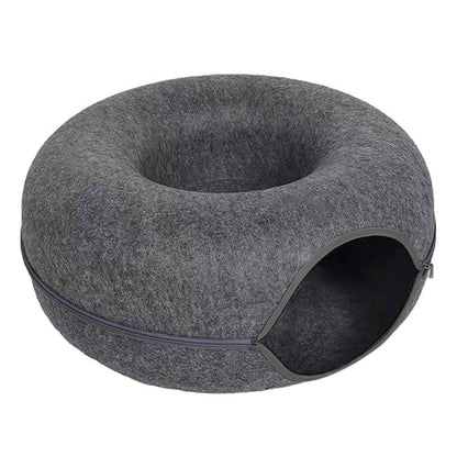 Plush Cat Donut Bed