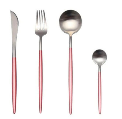 Premium 24pc Gold Plated Flatware Set for Elegant Dining