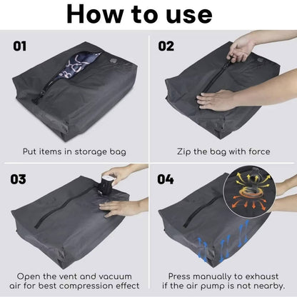 Portable Travel Air Pump And Storage Bags