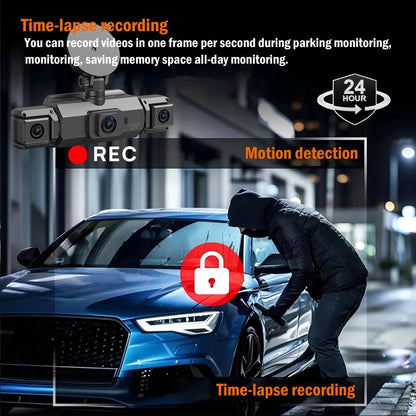 Dual Lens Car Camera Front Rear Night Vision Recorder