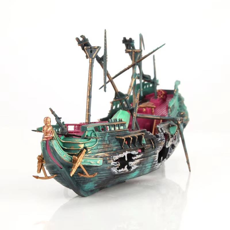 Big Fish Tank Boat Decor