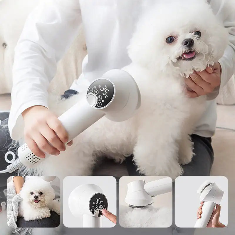 Portable Pet Grooming Dryer Brush