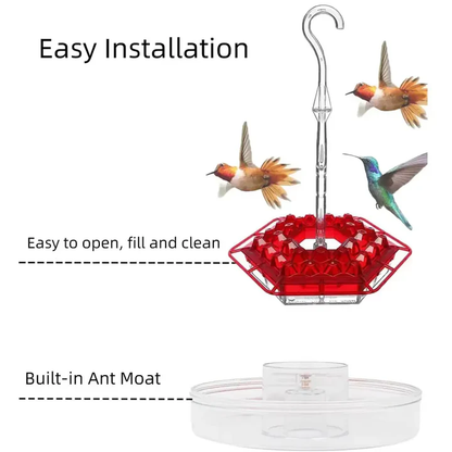 Easy Fill Outdoor Hanging Bird Feeder with Ant Trap